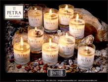 Tablet Screenshot of petrasoycandles.com